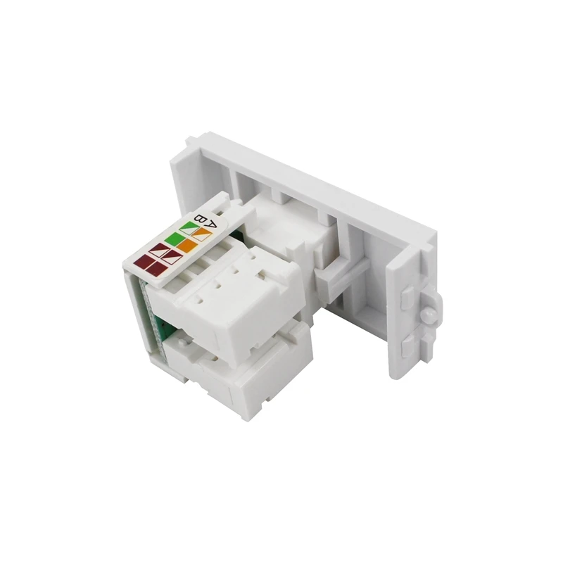 Wire-free Welding CAT5e network module panel  Keystone Jack Cable Socket for modular 86-type panel frame