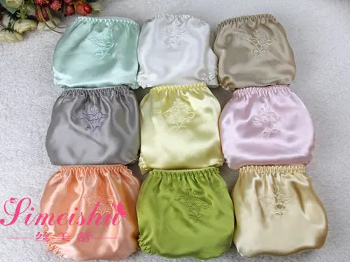 5 PACK 100% Pure Silk Women's Basic Briefs Panties Underwear Lingerie MS002