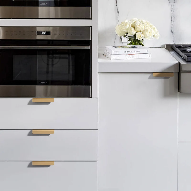 Brass Hidden Handle Tatami Handles Rotating Platform Invisible Handle for Kitchen Cabinet Drawer