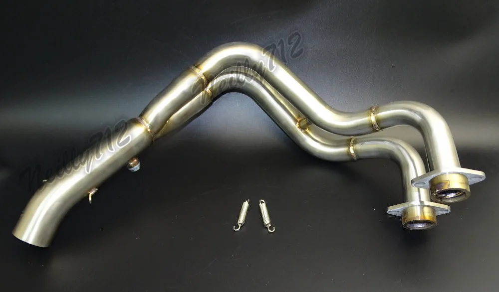 Motorcycle Middle Exhaust Header Pipe Tube Manifold For YAMAHA MT-07 FZ-07 MT07 FZ07 2014 2015 2016