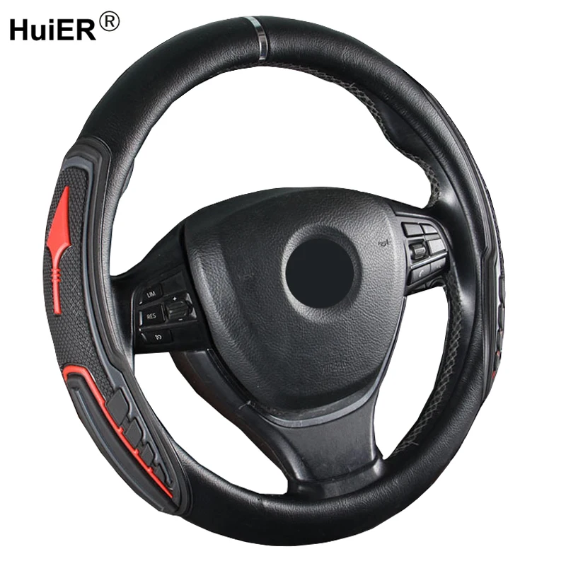 4 Colors Car Steering Wheel Cover 3D Sports Auto Braid on the Steering wheel 37-38 CM M Size Car Styling Volant Funda Volante