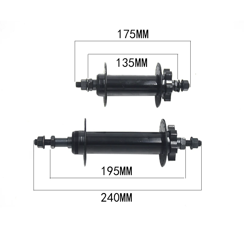 Bicycle Hubs 135mm*190mm 36 holes Snow bicycle aluminum cassette disc brake fat tire bike aluminum alloy hubs