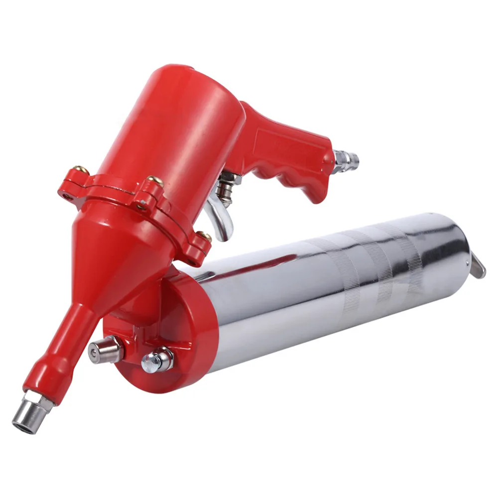 1 Pcs Air จาระบีปืน One - Hand Pistol Grip Air Pneumatic Compressor ปั๊มจาระบีปืน W/Extension ชุดเครื่องมือ