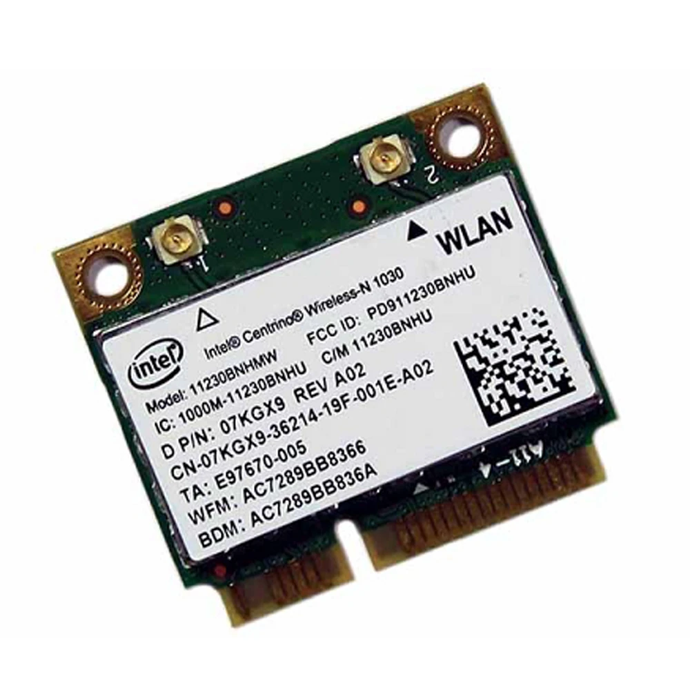 Centrino-n 1030 placa sem fio wifi 11230bnhmw para série n5110, d p/n: 07kgx9