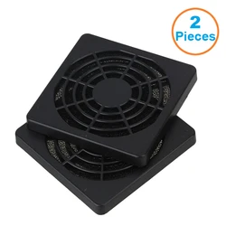 2pcs/lot 6CM Computer Guard Black Plastic Dustproof Dust Filterable 60mm PC Case Fan Cooler Filter Cover w/ Foam,64x64mm