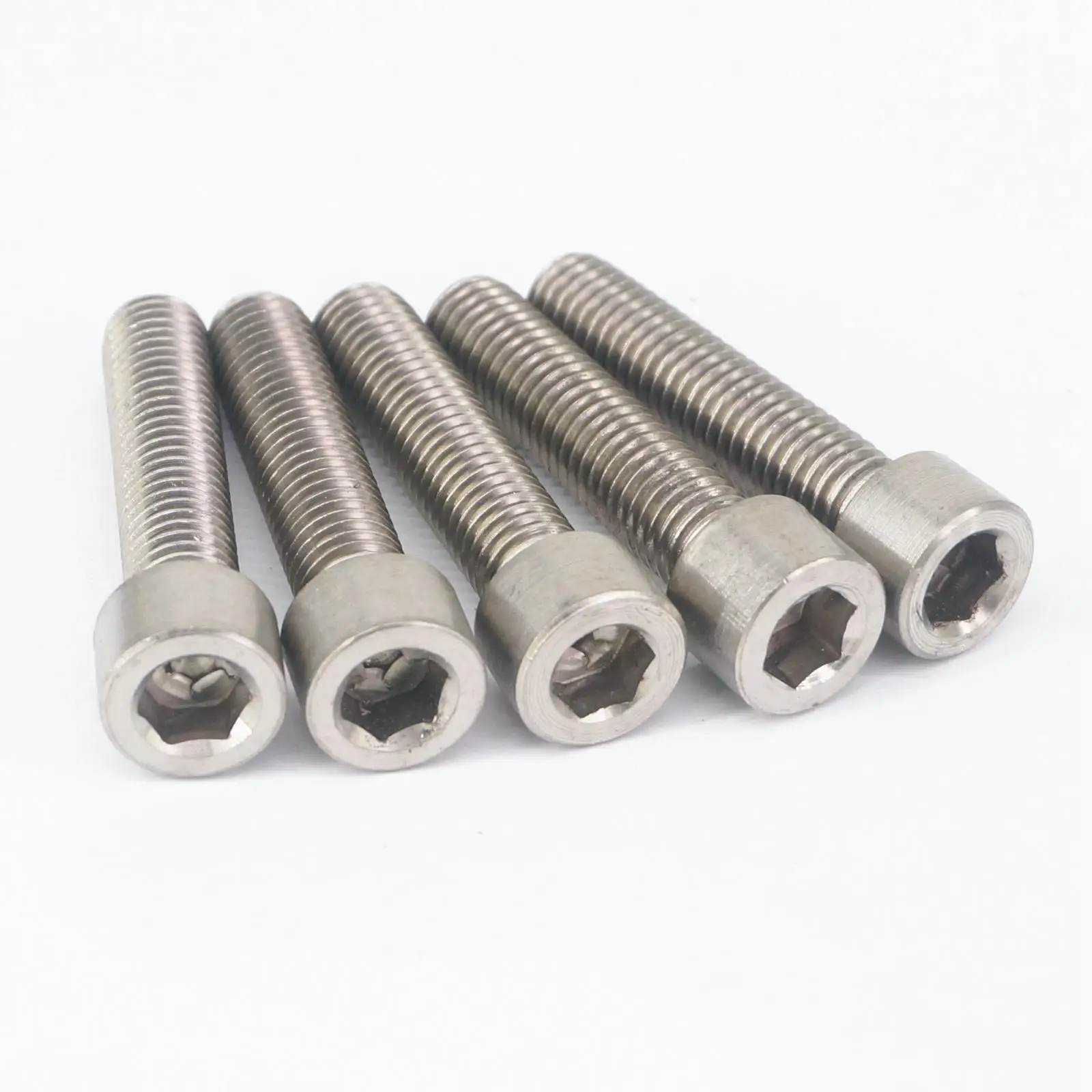 LOT 5 M10 x 45mm TA2 GR2 Titanium Hex Socket Head Cap Screw Bolts Anti Acid Corrosion DIN 912