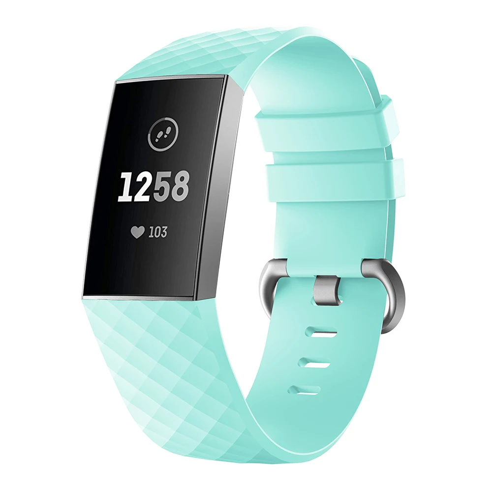 Fitbit Charge 3 용 다채로운 소프트 실리콘 스포츠 밴드 Fitbit Charge3 용 시계 밴드 스트랩 Smartwatch 액세서리 밴드 스트랩