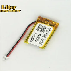 1.0MM 2pin connector 3.7V 602030 500mah High quality rechargeable lithium polymer battery