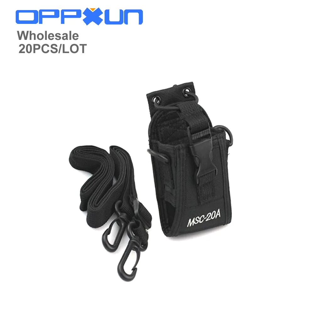 

OPPXUN walkie talkie case MSC-20A Holder Pouch Bag For Kenwood BaoFeng UV-5R UV-5RA UV-5RB UV-5RC UV-B5 UV-B6 BF-888S Radio Case