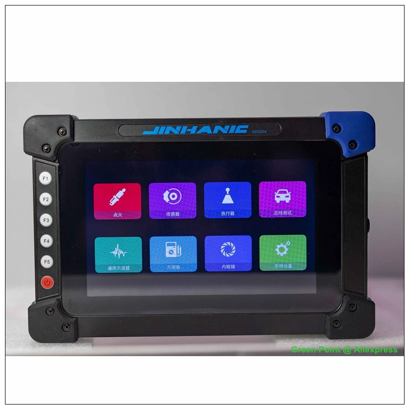 Jinhan ado202 handheld eletrônica digital osciloscópio multímetro 2 canais 100 ms/s taxa de amostra gerador sinal reparação automóvel