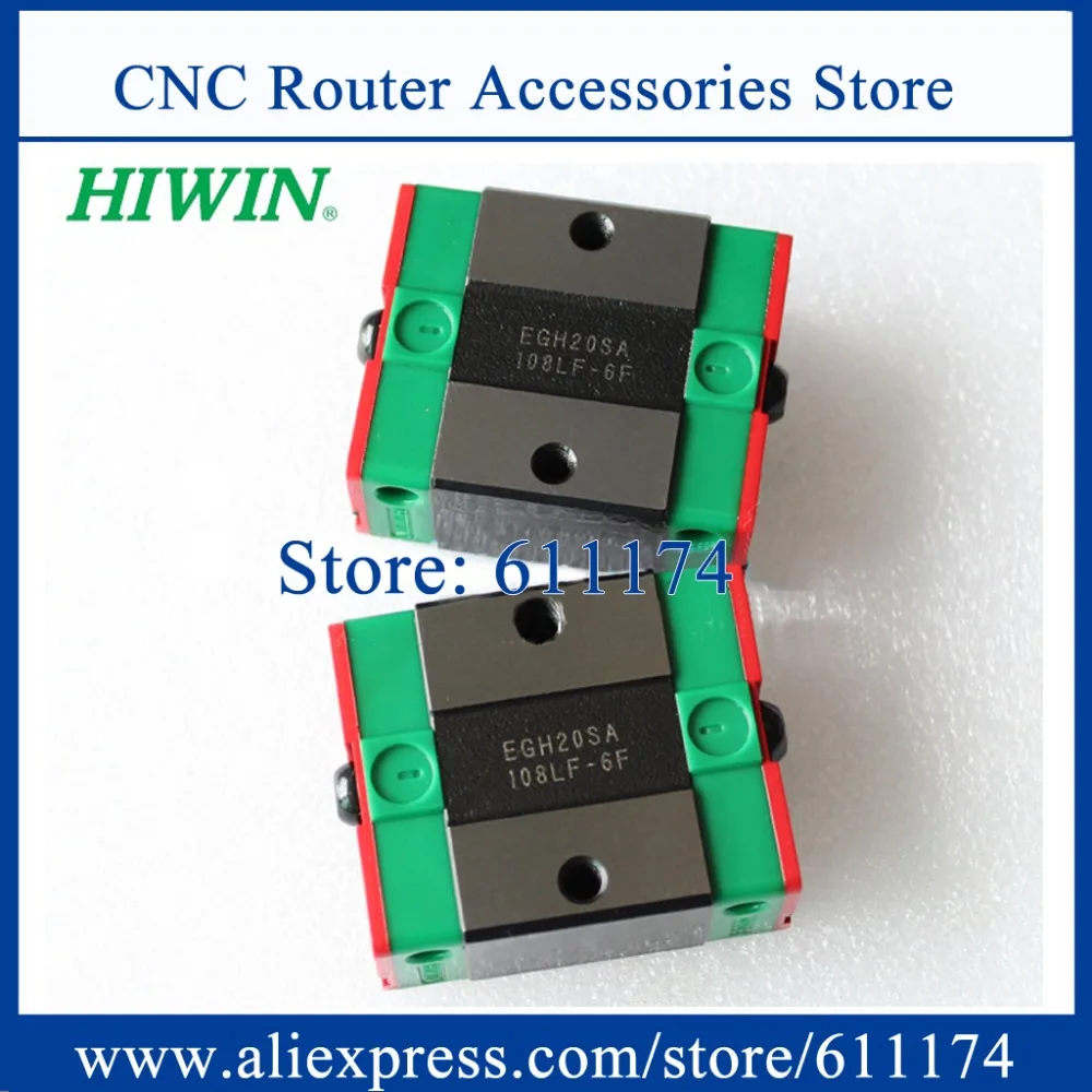 

2PCS NEW Original HIWIN Linear Guide Bearing EGH20SA Slider block linear carriage match for EGR20 guide rail