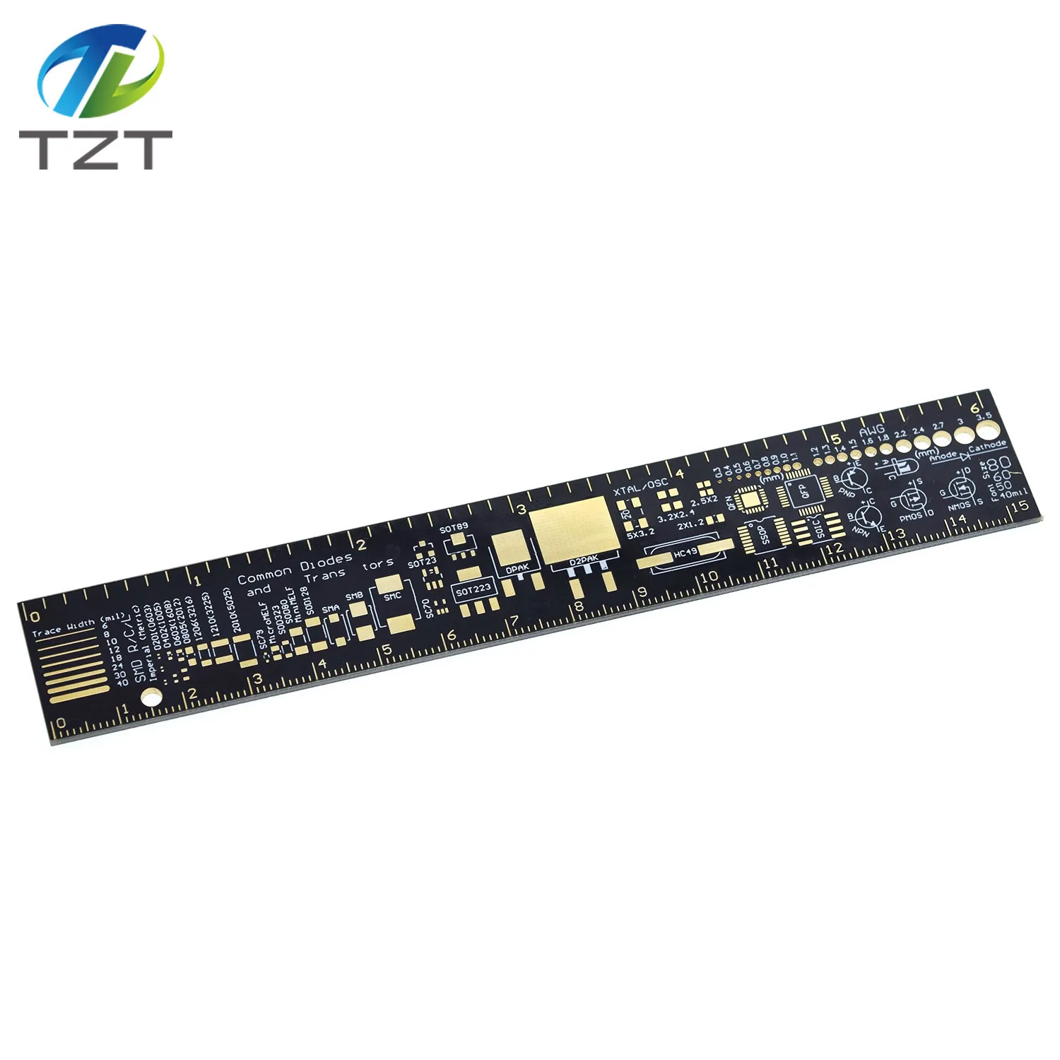 1/3PCS PCB Lineal 15cm Für Elektronische Ingenieure Für Geeks Makers Fans PCB Referenz Lineal PCB Verpackung Einheiten v2 - 6 – Detail 4