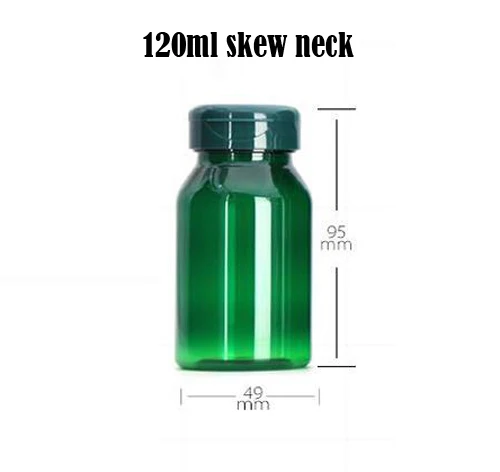 

20pcs 120ml Flip Cap Translucent Green Bottles, PET Solid Bottles, Capsules/Pills/Powder/Vitamin PET Plastic Bottles