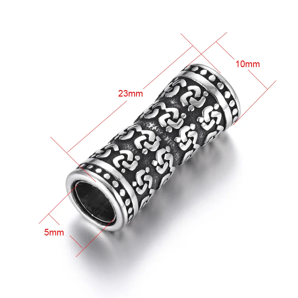 Stainless Steel Magnetic Clasps Tube Hole 5mm Magnet Buckle Closure Leather Cord Clasp for DIY Bracelet Jewelry Making Supplies