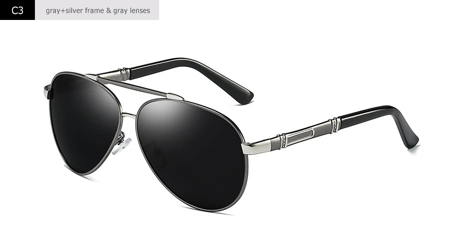 Blanche Michelle Pilot Polarisierte Sonnenbrille Männer 2025, Marke Spiegel Sonnenbrille Fahren UV400 Legierung Gafas De Sol Oculos Mit Box – Detail 11