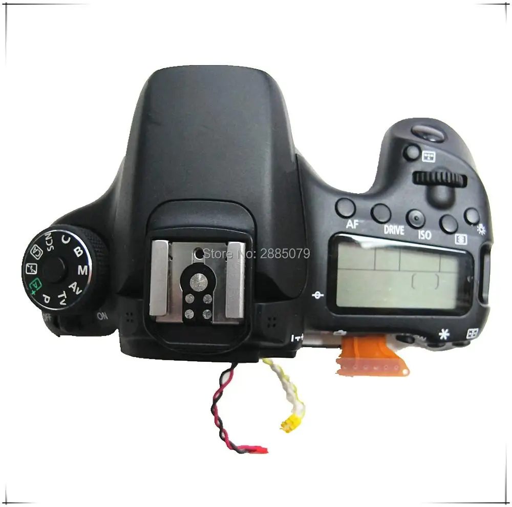 Original   Repair Parts For Canon EOS 70D Top Cover Assy With LCD Display Mode Dial Power Switch Button Shutter Button Cable