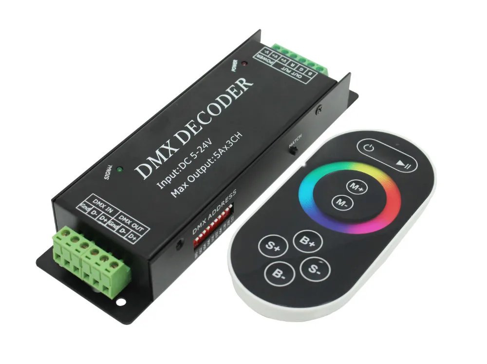 

led Controller LED Strip IR Remote Controller DMX DECODER for led light and led lighting strip 5050/3528 Free Shipping