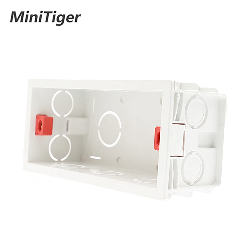 

Minitiger Super Quality 144mm*67.5mm Internal Mounting Box Back Cassette for 154mm*72mm Wall Light Touch Switch and USB Socket