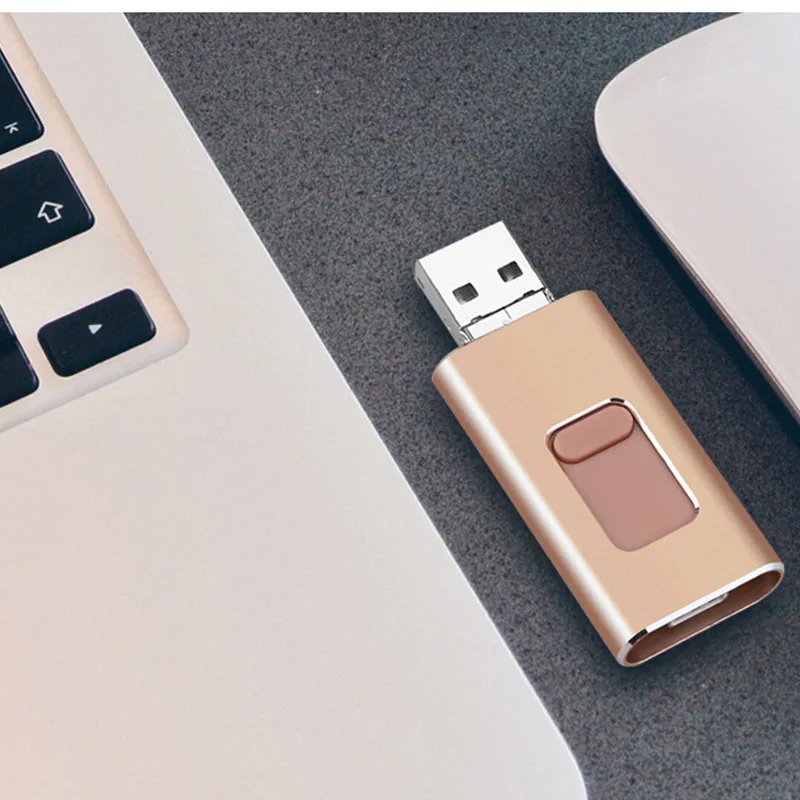 4 in 1 Type C USB Flash Drive 32GB OTG USB Pendrive 16GB 64GB 128GB 32GB Metal Pen Drive USB Memory 16G For Windows Dropshipping