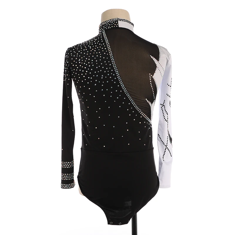 Boys' Men's Figure Skating Performance Leotards Children's Rhythmic Gymnastics Dance Competition Shiny