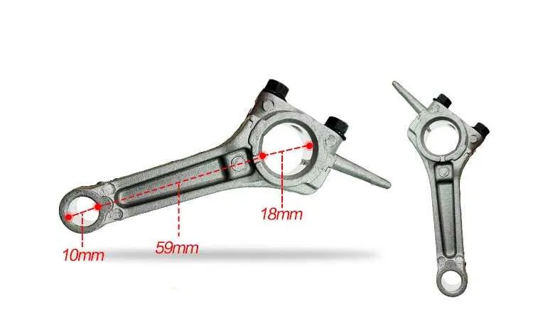 

CONNECTING ROD FITS CHINESE 152F 154F 2.5HP 98CC HORIZONTAL SHAFT FREE SHIPPING CON ROD CONROD THRESHER PARTS