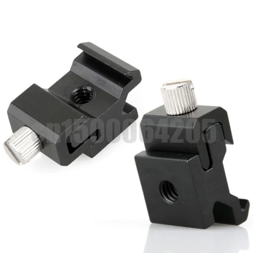 Free shipping  worldwide +tracking number 10pcs Hot Shoe Flash Stand Adapter with 1/4