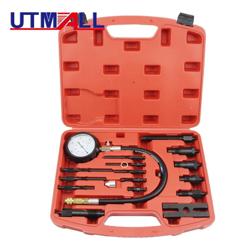 TU-15B Professional Diesel Engine Cylinder Compression Tester of Engine Pressure Gauge Detection Table Tester Car Repair Tool