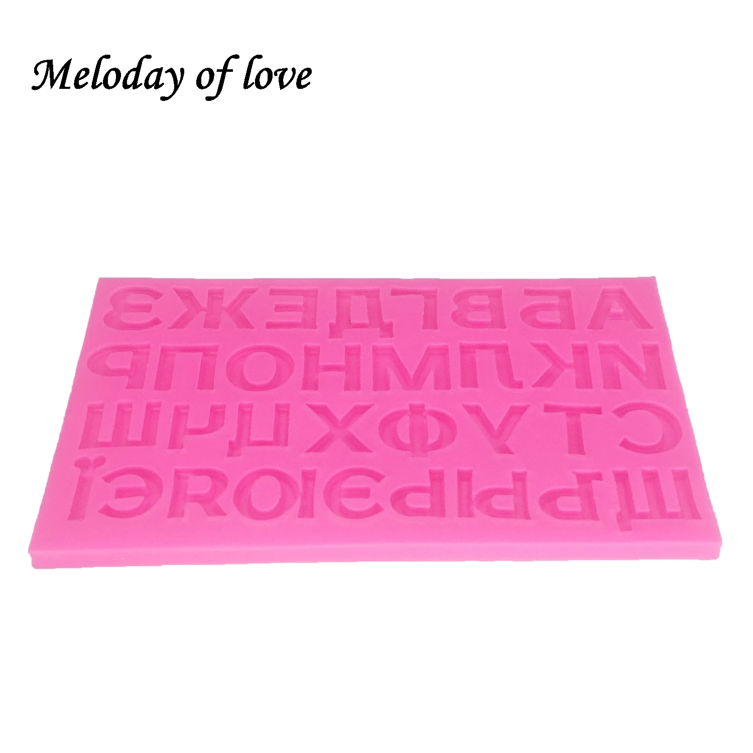 Russian alphabet Silicone Mold DIY letter Cake decorating Tools Gumpaste fondant chocolate  Polymer Clay Resin T1398