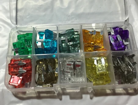 100pc 1A,2A,3A,5A,7.5A,10A,15A,20A,25A,30A MINI Blade Fuse Assortment Auto Car Motorcycle SUV FUSES Kit APM ATM