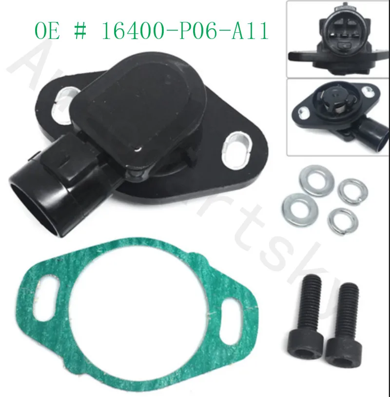 New TPS Throttle Position Sensor 16400-P06-A11 16400P0AA50 For Honda Civic CRX Prelude Accord Acura Integra Odyssey Pilot CR-V