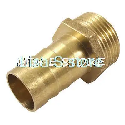 25.7 Mm Benang 18.7 MM Air Selang Barb Fitting Lurus Kuningan Adaptor Coupling