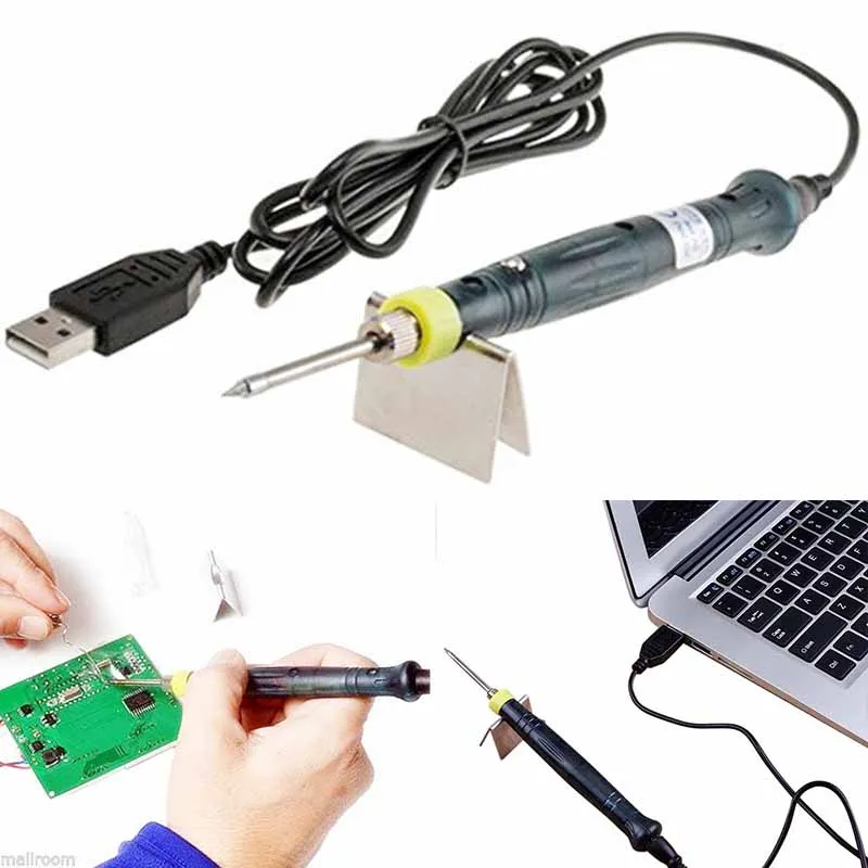 

8W 5V Mini Portable USB Electric Soldering Iron Pen/Tip with Led Indicator Tool