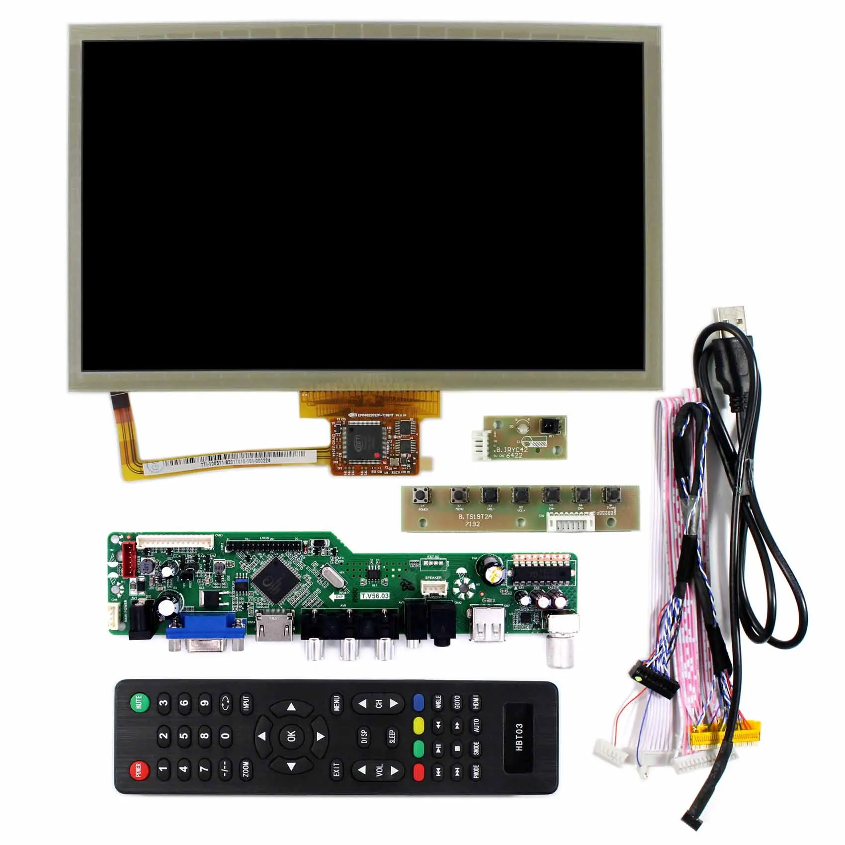 TV+HD MI+VGA+AV+USB LCD Controller Board 10.2