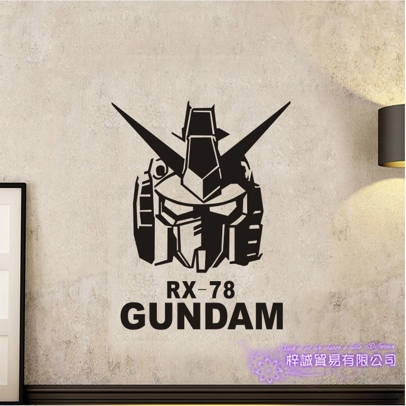 Pegatina GUNDAM Sticker Anime Cartoon Car Decal Sticker RX-78 Vinyl Wall Stickers  Decor Home Decoration