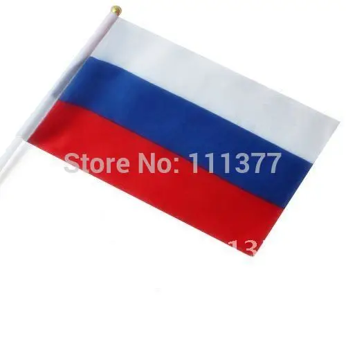 Wholesale National flags Slovenia Croatia Estonia Lithuania Romania Russian flags 14*21 cm with plastic poles