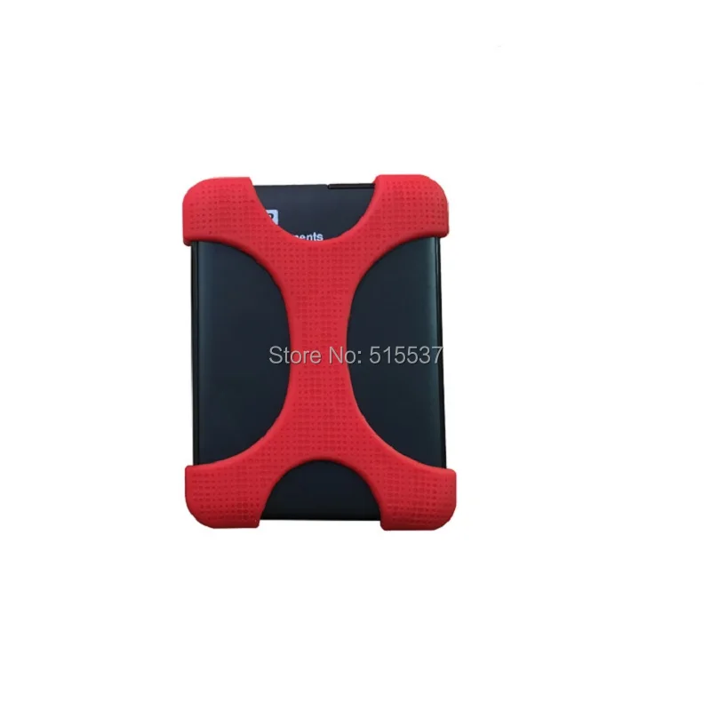 Guanhe-capa protetora para hd portátil de 2.5 polegadas, borracha de silicone resistente à respingos, para wd, samsung, toshiba, hdd