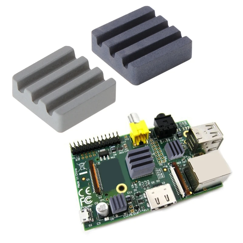 10 шт. керамические радиаторы для охлаждения процессора для Raspberry Pi 3 2B Orange pi