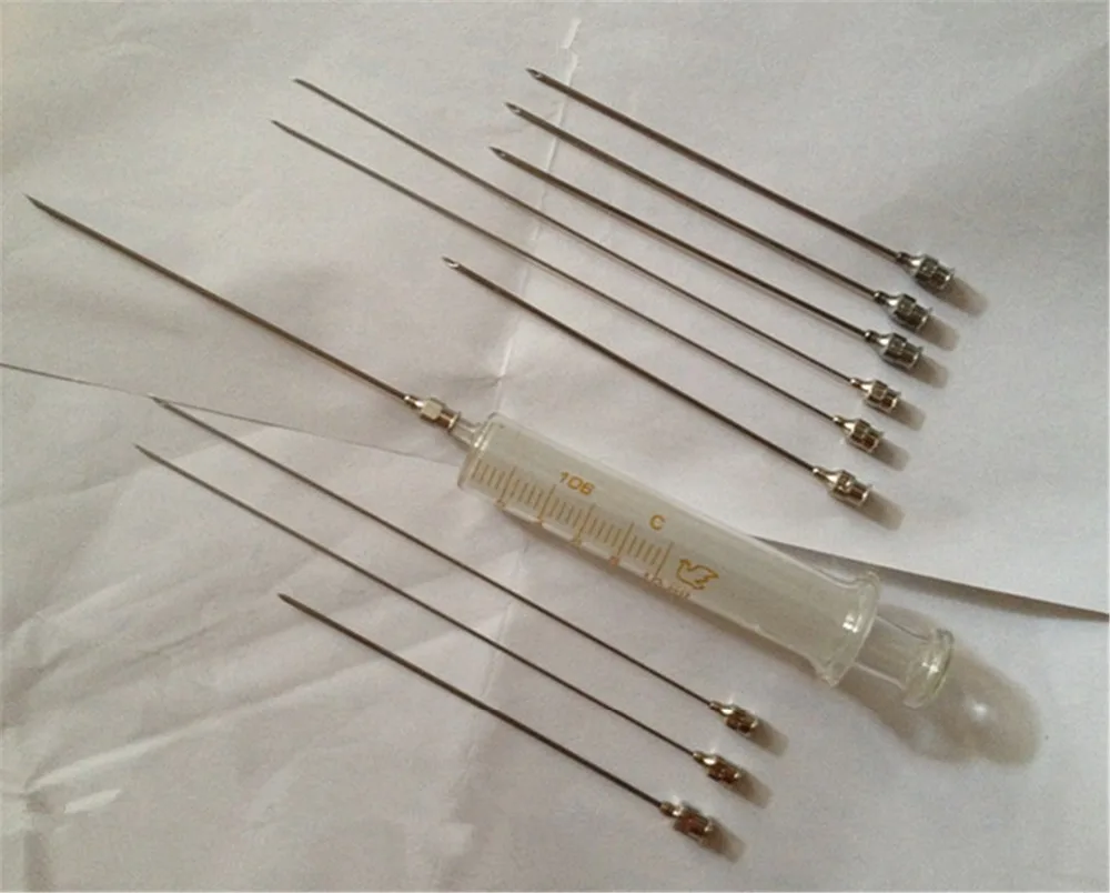 5pc 60mm Long 25G To 13G (OD 0.5mm To 2.5mm) Stainless Steel Syringe Needle Dispensing Needle Experiment Needle Sharp Tip Needle