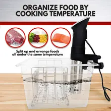 Stainless Steel Sous Vide Rack & 11L Containers #6