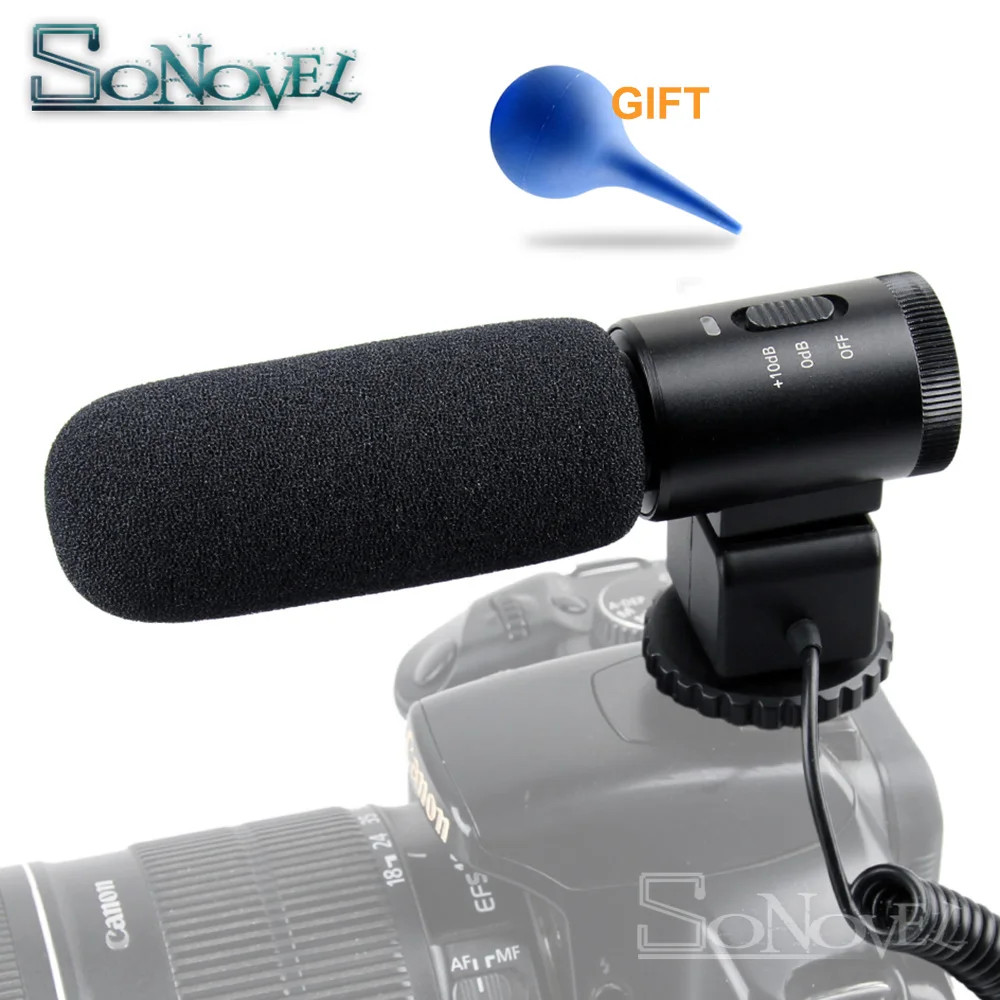 

Mic DSLR Camera Microphone Professional Photography Interview For Nikon D7500 D7200 D5600 D5500 D5300 D3300 D810 D750 D500 D5 D4