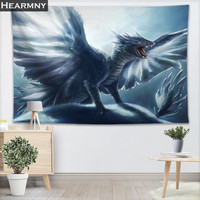 HEARMNY Dragon Tapestry Wall Hanging Decor Tapestry Show Piece For Home Decoration Camping Tent Travel Sleeping Pad