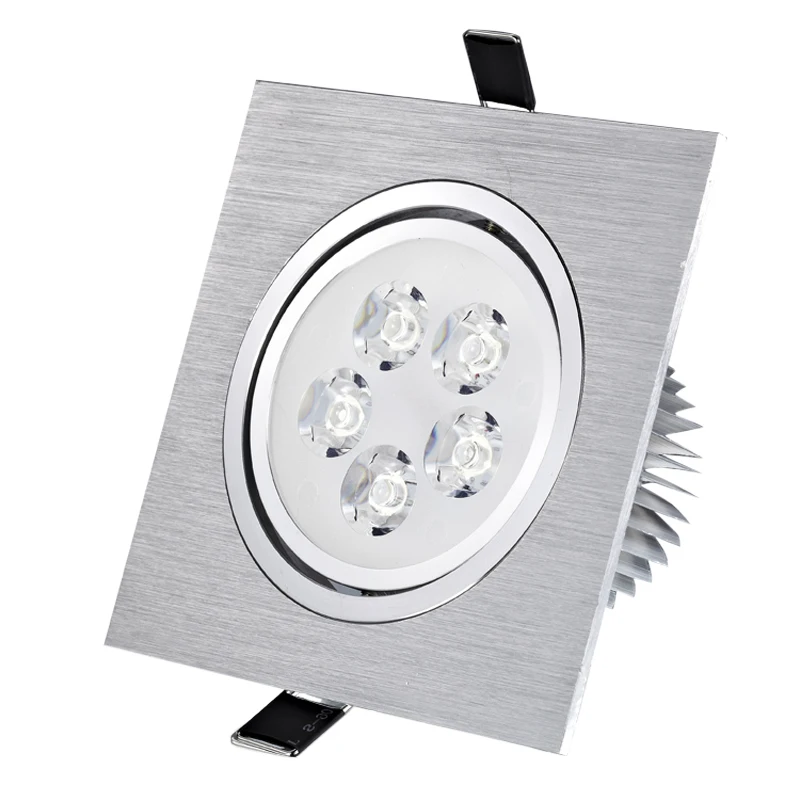 Imagem -02 - Downlights Reguláveis Embutidos Luzes Led Square Down Teto Interior Home Decor Spot 3w 5w 7w 110v 220v