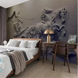 wellyu Custom wallpaper 3d photo murals Angel Carriage relief TV background wall paper murals painting wall papers home decor
