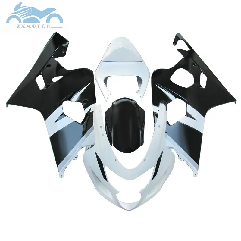 

ABS plastic Fairing kits for SUZUKI 2004 2005 GSXR 600 R750 racing fairings kit 04 05 GSXR 750 GSX R600 K4 white black body kits