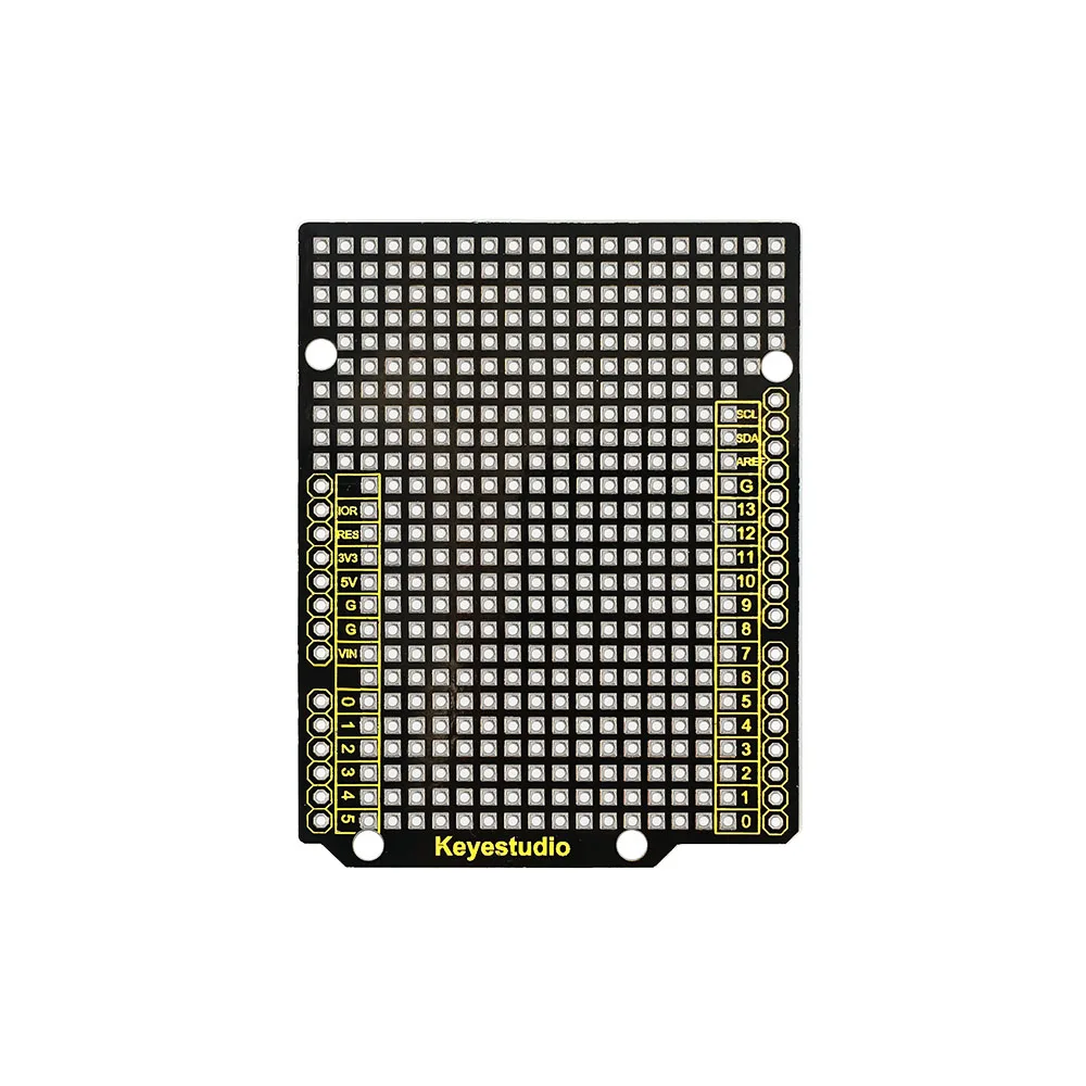 Keyestudio-prototipo de placa P CB para Arduino UNO R3, FR-4 placa protectora, respetuosa con el medio ambiente, 10 Uds.
