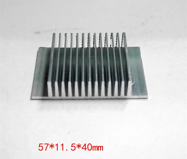 Fast Free Ship Radiator Aluminum LED Heat sink Aluminum plate/Aluminum PCB/Electronic Module 57*11.5*40mm Heatsink