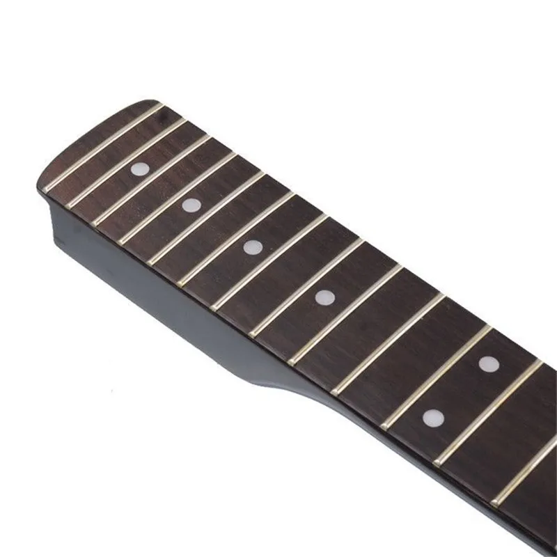 Disado 21 22 Bünde Ahorn E-Gitarre Hals Ahorn Griffbrett Inlay Punkte Schwarz Glänzende Farbe Gitarre Zubehör Teile – Detail 7