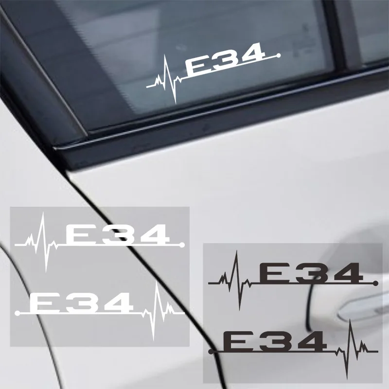 2pcs/lot For BMW E46 E90 E60 E39 E36 E28 E30 E34 E61 E62 E91 E92 Car Accessories Car Personality Window Door Stickers And Decals