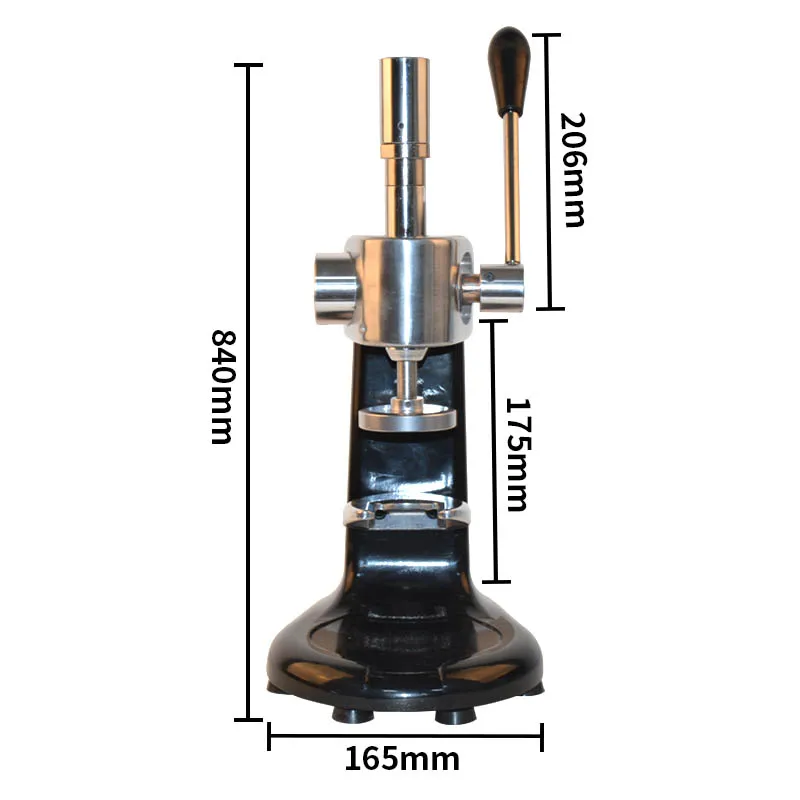 Prensatelas semiautomático de acero inoxidable, máquina de café, martillo de prensado de polvo Manual, 1 ud.