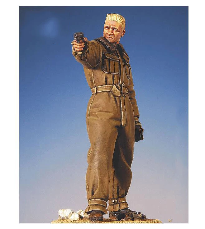 Assembly Unpainted  Scale 1/32 54mm Frank Luke  standing 54mm with base Historical toy Resin Model Miniature Kit